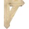Ekena Millwork Traditional Arts and Crafts Rough Sawn Bracket w/ Offset Brace, Douglas Fir, 8"W x 22"D x 30"H BKT0806X22X30TRA03RDF - alternate 2